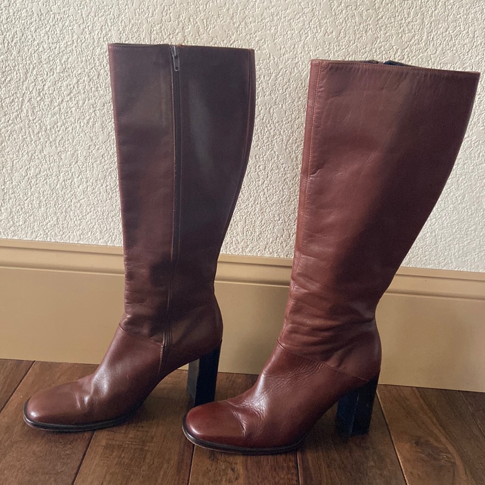 JCrew mocha brown knee high boots!  Size 9